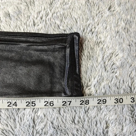 Spanx Black Faux Leather Leggings Full Length Size Large - Picture 8 of 10